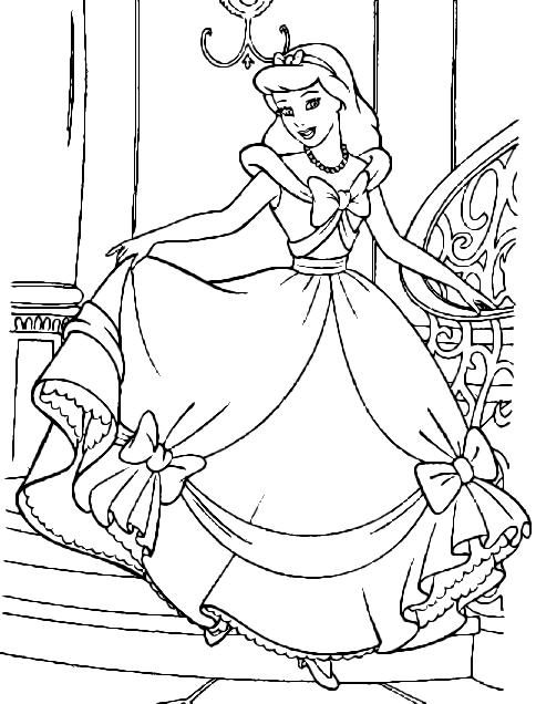 CINDERELLA COLOURING | learningenglish-esl